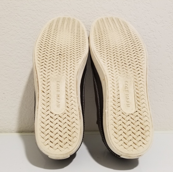 Cole Haan Men Size 10 M Leather Tie Top Low Profile Sneaker - Picture 4 of 9